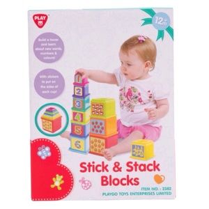 Playgo Stick & Stack Blocks (NWT)